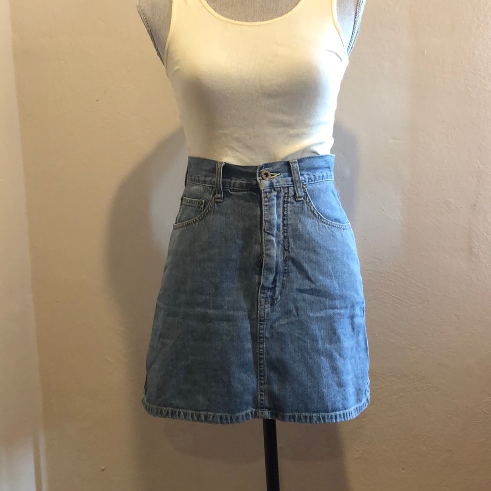Esprit Vintage High-Waisted Jean Skirt Size S